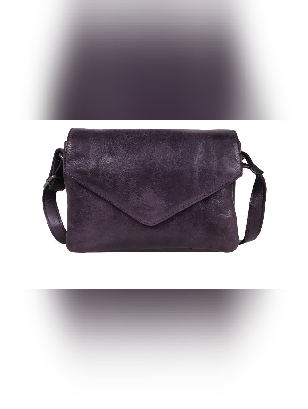 latico Deep Purple Leather Crossbody Bag